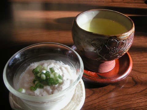 レンコンのムース白味噌仕立て〜で和茶は如何でしょうか？_b0033423_12122054.jpg