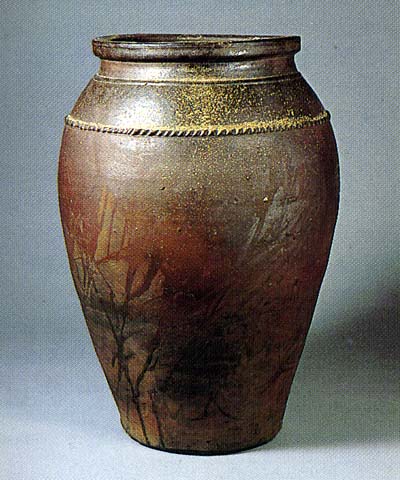 セール やちむん 壺屋焼 花瓶 線猟瓶 新垣栄三郎 セール やちむん 壺屋