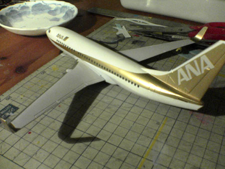 ボーイング737-700【全日空ゴールドジェット】製作記録 ボーイング737-700【全日空ゴールドジェット】製作記録