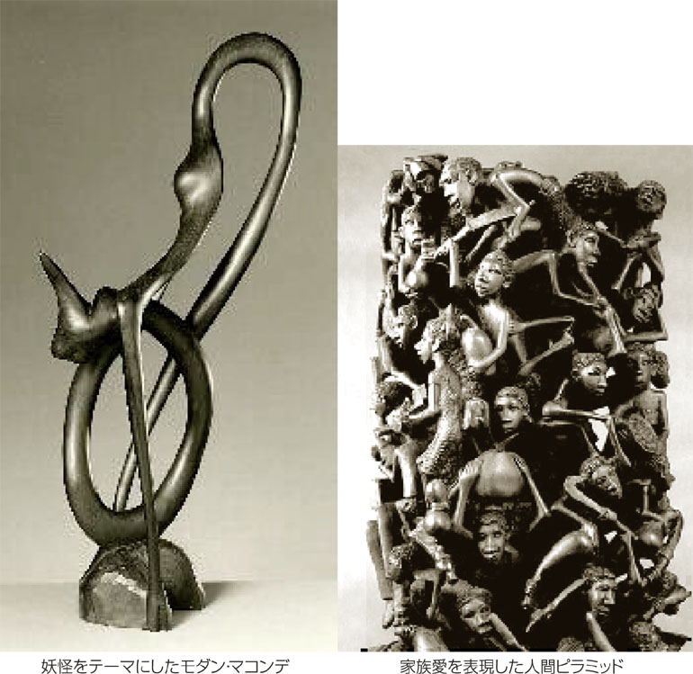 99］ マコンデ彫刻 まっ黒な妖怪たち : TANZANIA & KENYA