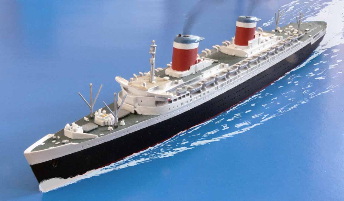 最低価格の MINI SHIPS 1/1200スケール 見渡せる 客船ユナイテッドステーツ 船