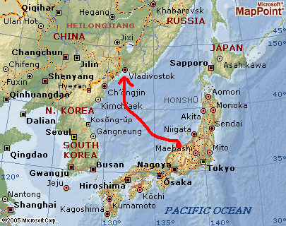 ユーラシア大陸横断 シベリア横断編 １ 伏木港出発 ヤスコヴィッチのぽれぽれblog