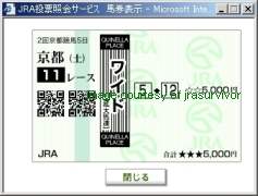 馬券で回顧＜土日de２KORO＞（２月１１日１２日）_c0073571_20493412.jpg