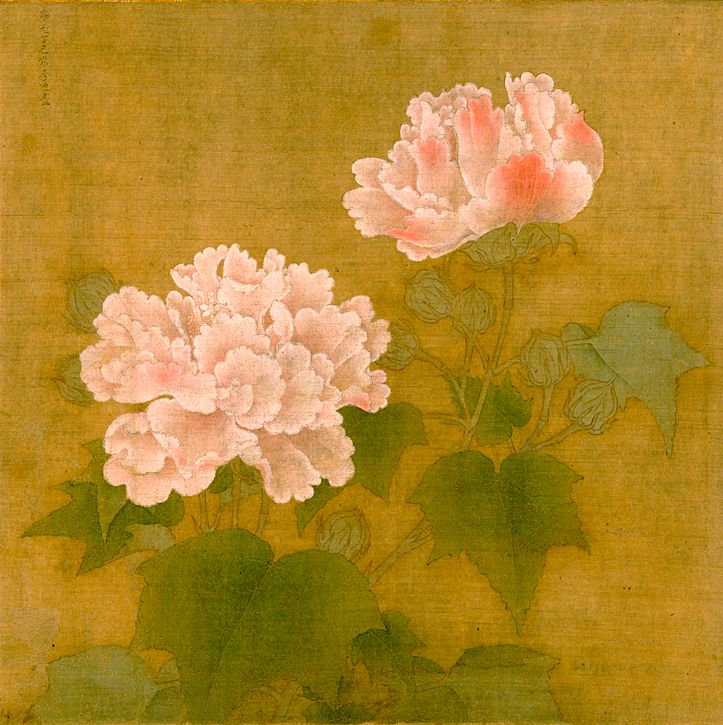 李迪筆(りてきひつ)「紅白芙蓉図(こうはくふようず 李迪筆(りてきひつ)「紅白芙蓉図(こうはくふようず