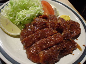 海の家　　地鶏の味噌カツ　　１０００円_e0008329_23432839.jpg