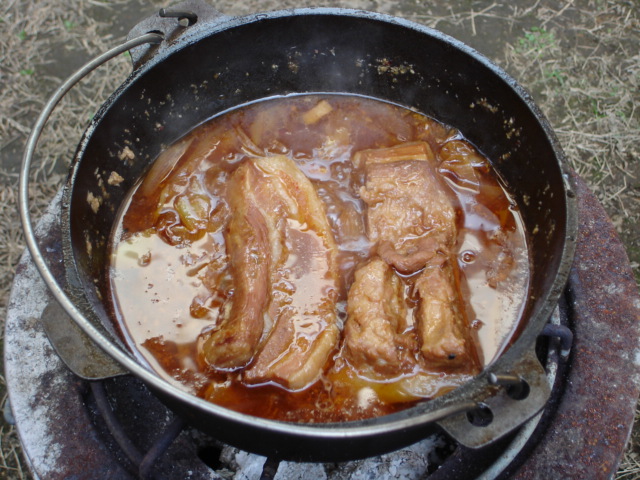 女が作る男の料理　その２：豚の角煮ネギみそ味！_f0054783_1627205.jpg