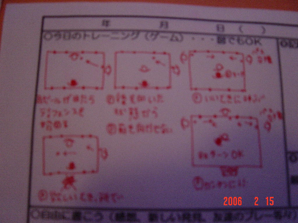 サッカーノート記入 ｙａｂｕトーク
