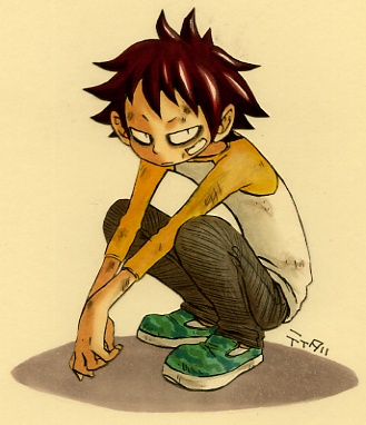 赤髪 イラスト くさわぁるど