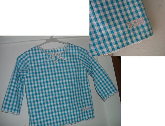 C&SさんのSEWINGから♪チェックのスモッグ^^_f0023333_2233184.jpg