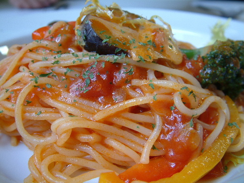 銀座 Cafe Micaladyで春野菜のパスタ じぶん日記