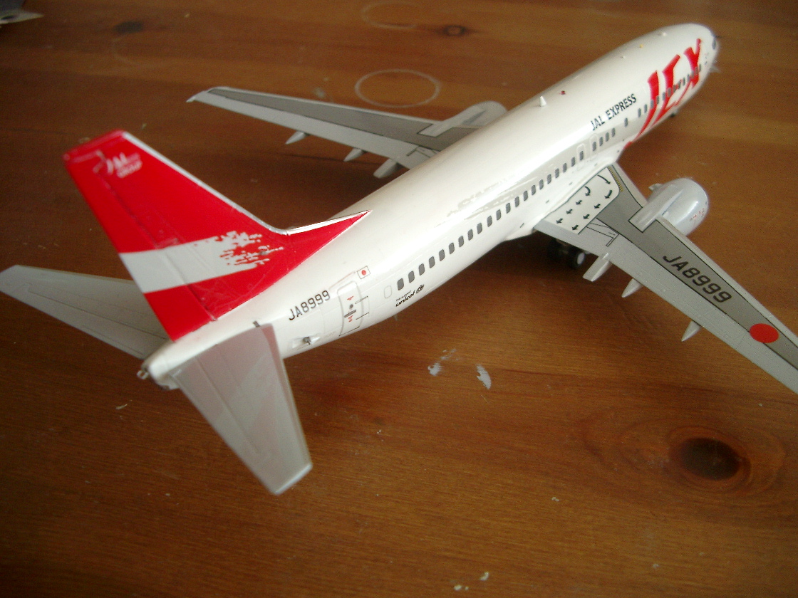 ボーイング737-400【JAL Express旧塗装】製作記録 : 犬 ボーイング737-400【JAL Express旧塗装】製作記録 : 犬