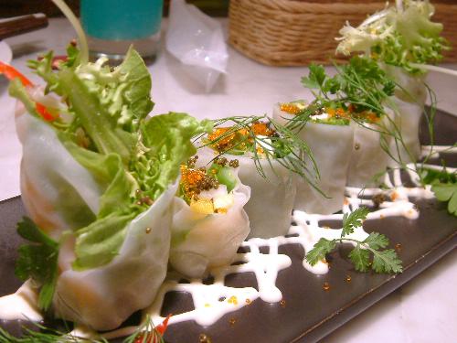 「丸の内 chef\'s Vで生春巻きサラダロール」_a0000029_1026985.jpg