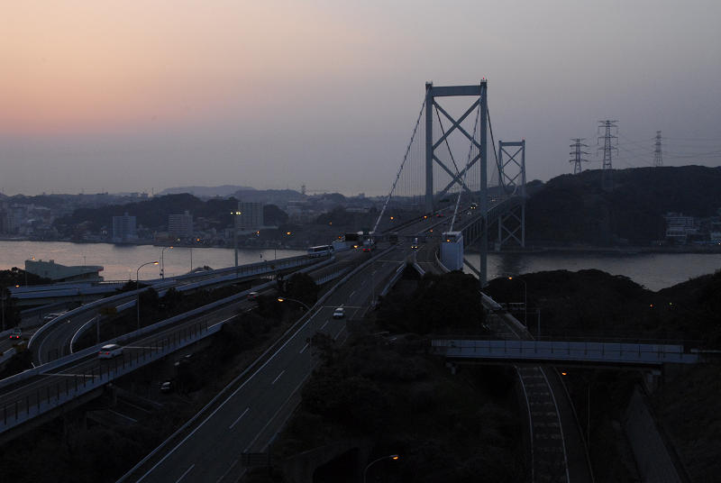 関門の夕日　　by ukiuki_f0027473_12485195.jpg