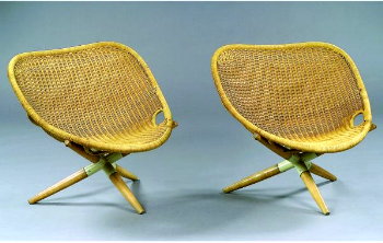 Space age furniture Natural material　Rattan_f0089299_1449737.jpg