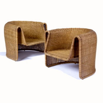 Space age furniture Natural material　Rattan_f0089299_0451168.jpg