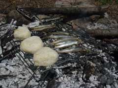 野ではついつい焚き火ご飯_e0071009_3352475.jpg