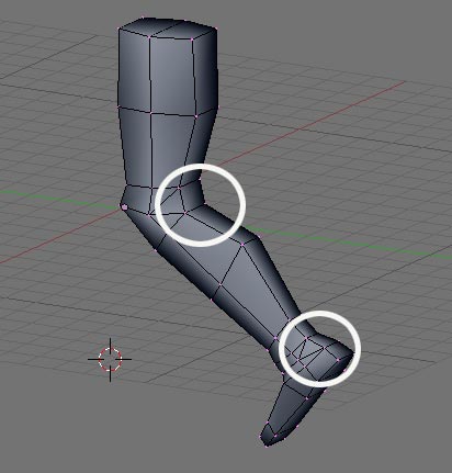 コンピュータグラフィック！ローポリでの足関節のエッジは曲がる足の内側にはエッジが無い方が_a0011382_1757760.jpg