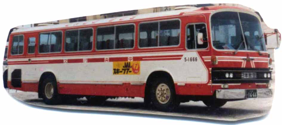 中央バス ふそうの日航車 バス 鉄道 車 船