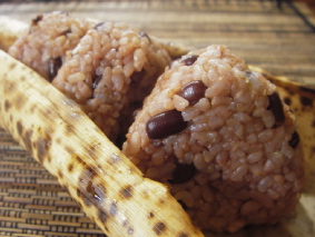 小豆ご飯のおにぎり スローダイエットな日々