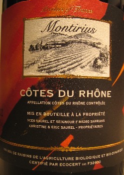 Cotes du Rhone / Montirius_c0013687_23391316.jpg