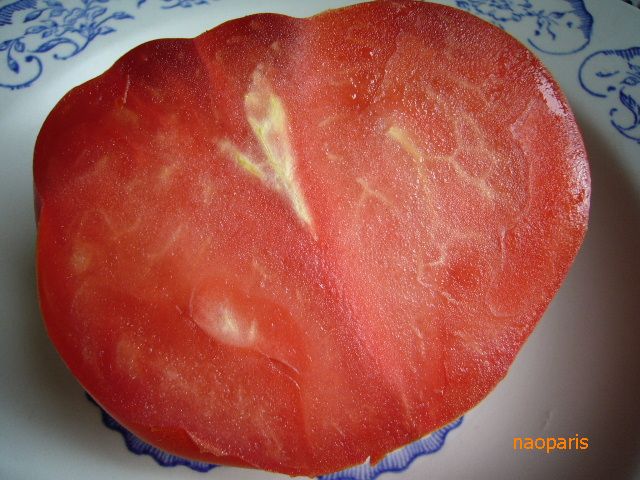 ■COEUR-DE-BOEUF(牛の心臓)という名前のトマトを食す(ボルドー)_a0014299_17344437.jpg