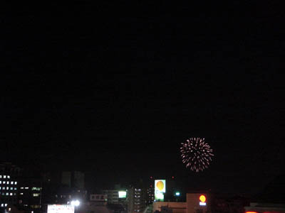 久々の好天で気持ちも晴れ・・・そして今年初花火_f0030085_21495461.jpg