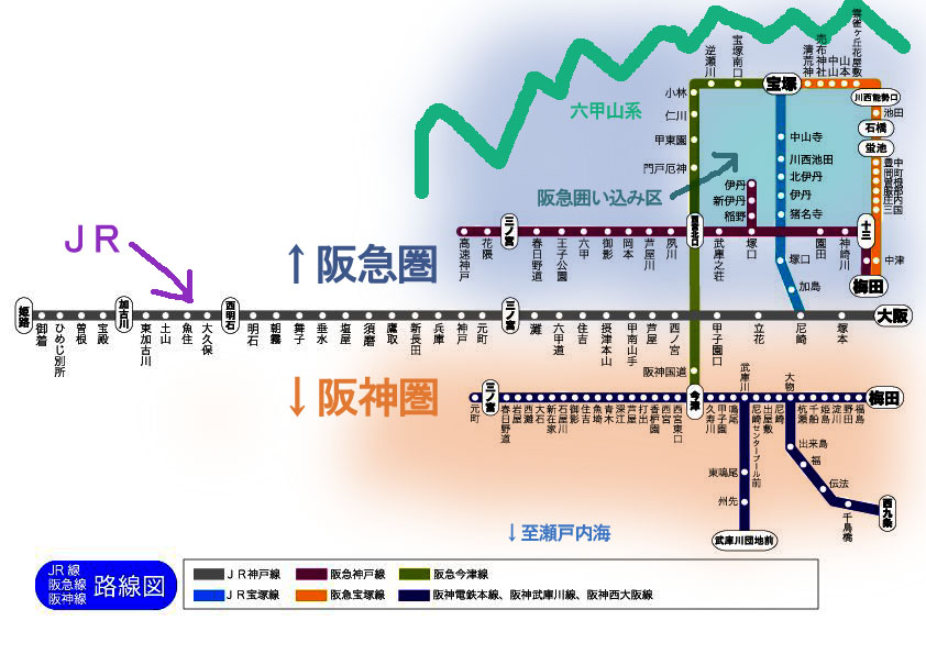図 路線 阪神 電車