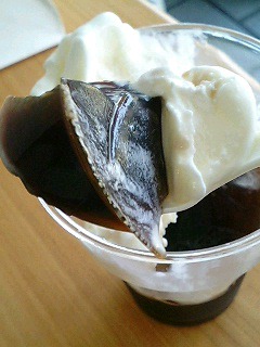 夏休み 大内山の黒糖クリーム寒天_b0024611_17265385.jpg
