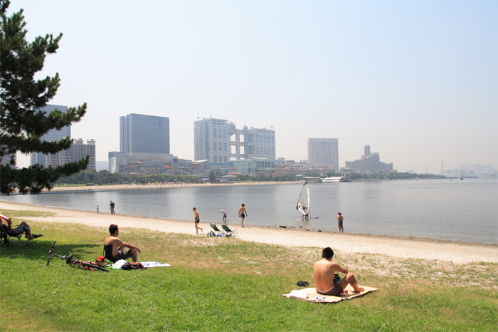 夏 お台場海浜公園 俺の眼からコンニチワ