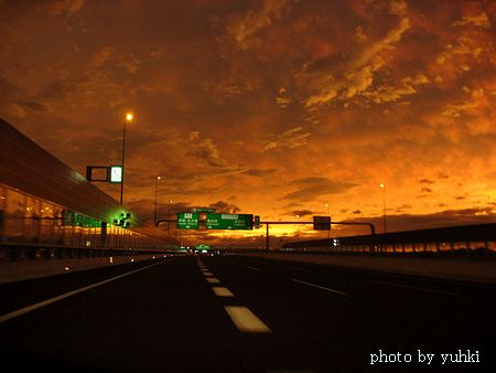 夕焼けの空、_a0043323_20535453.jpg