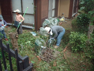 植木のゴミ片付け_f0031037_14381914.jpg