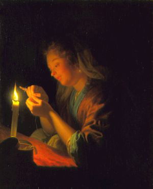 Godfried Schalcken ー　ろうそくの陰影_f0097102_22463390.jpg