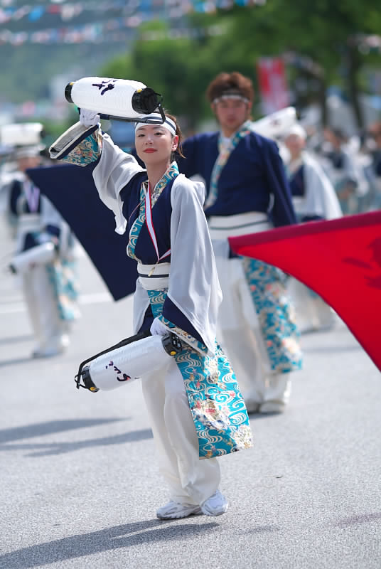 よさこい祭り2006「本祭 １日目」 2/9_a0078341_7375266.jpg