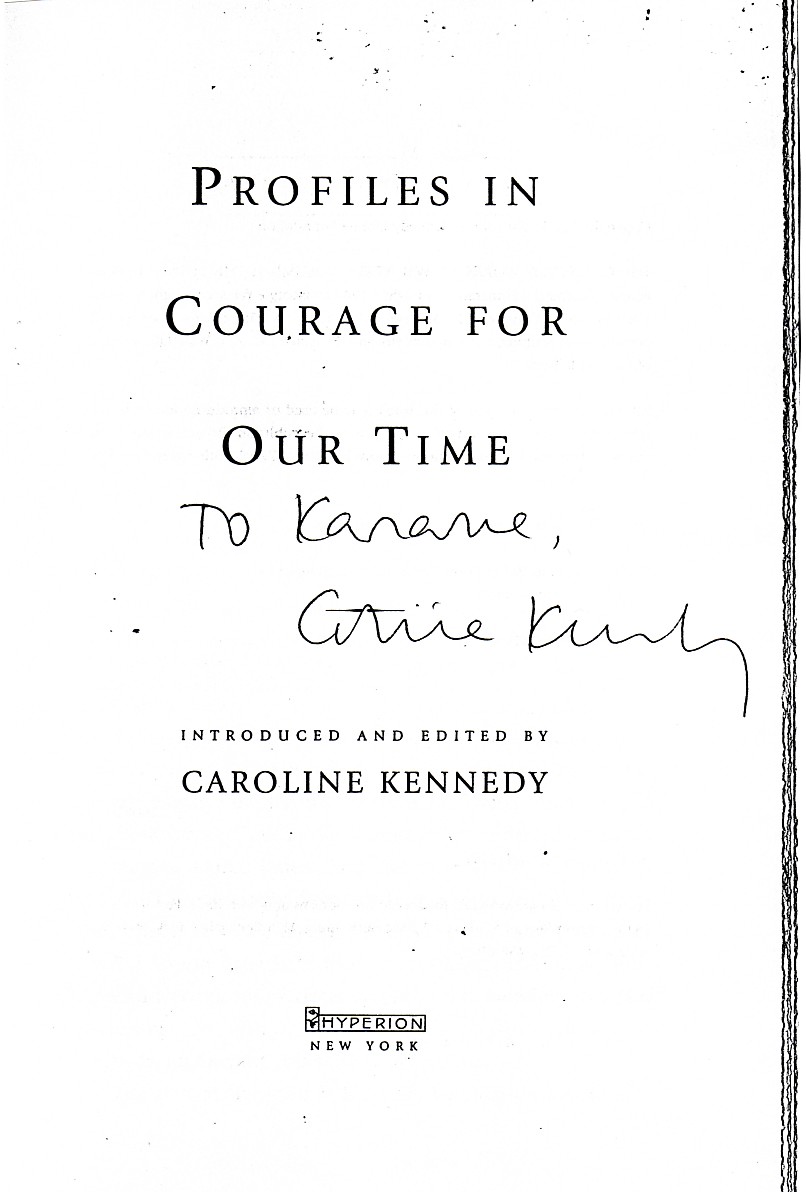 キャロライン ケネディのサイン ケネディの会 キャロライン ケネディのサイン ケネディの会