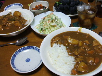 ◆夏野菜の激辛カレー◆_f0021558_1381546.jpg