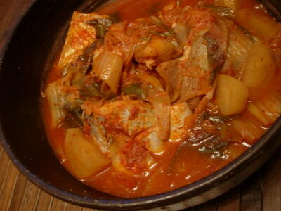 갈치찌개(カルチチゲ)太刀魚のチゲ_e0005411_12235274.jpg