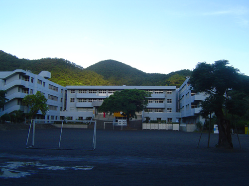 奄美市立名瀬小学校の朝_c0057821_2058522.jpg