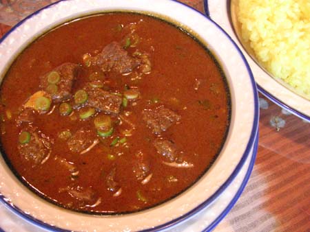 ガラムマサラ の ビーフとニンニクの芽のカレー_f0053279_14423116.jpg
