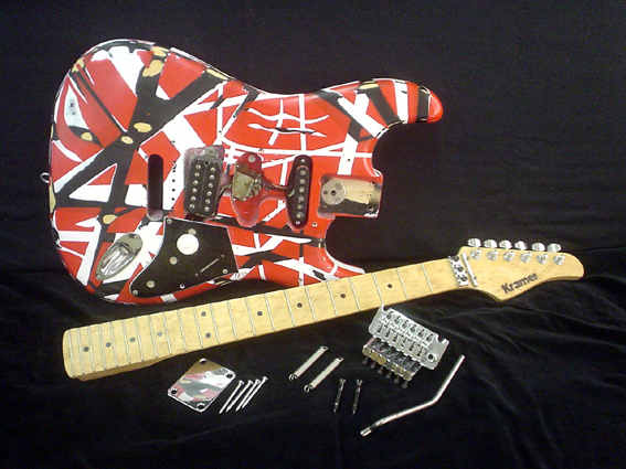 工房製作 ノーブランドEVH フランケンシュタイン エレキギター フロイドローズ 工房製作 ノーブランドEVH フランケンシュタイン エレキギター