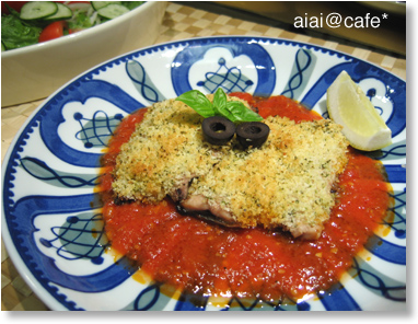 サンマの香草パン粉焼き・トマトソース_a0056451_14135671.jpg