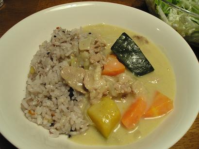 かぼちゃでホワイトカレー_e0017161_10244834.jpg