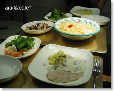 鶏ハムのクリームマッシュルームソース_a0056451_15435470.jpg