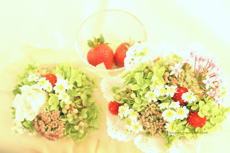 シェ松尾青山サロン様　苺の装花_a0042928_23054.jpg