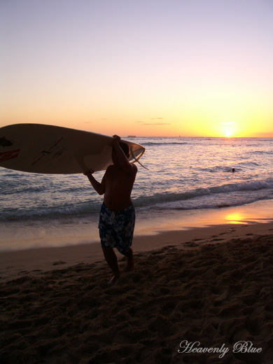 Surfer at Sunset _a0073675_16314671.jpg