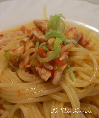 ターキーとポロねぎのパスタ  _a0058148_22514100.jpg