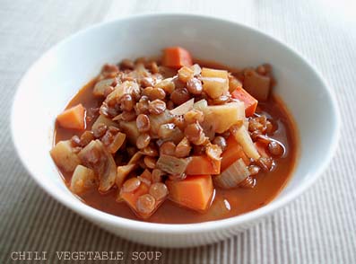 Chili vegetable soup  チリ・ベジタブル　スープ_e0067538_13502519.jpg