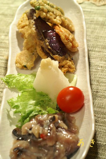 津軽の食材を使った晩ご飯です。_b0033423_18172940.jpg