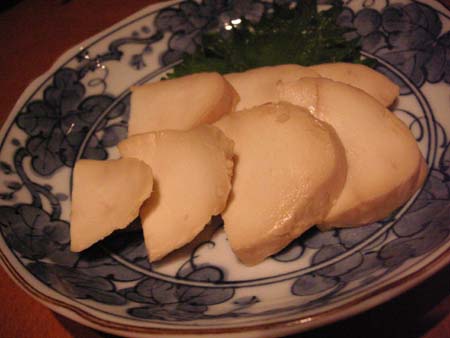 ビストロ樹里庵の モッツァレラの醤油漬け_f0053279_10391251.jpg