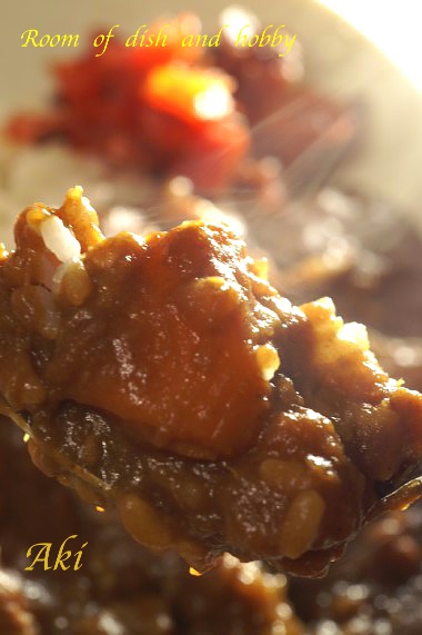 カレーライス/白子のみぞれ煮/ピーマンの明太子バターソテー_b0033423_17582695.jpg