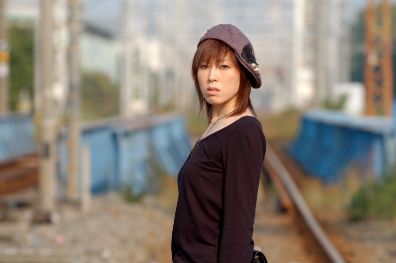 鶴見線で鉄道ポートレート・makoさん　その３_b0109815_21335973.jpg